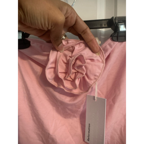 Women's Reformation Top & Skirt Set Size L Pink - Picture 3 of 5